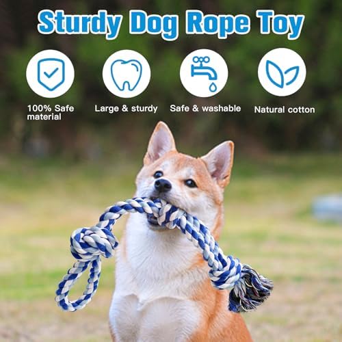 UPSKY 2 Pack Dog Rope Toys, Heavy Duty Dog Chew Toy - Image 3
