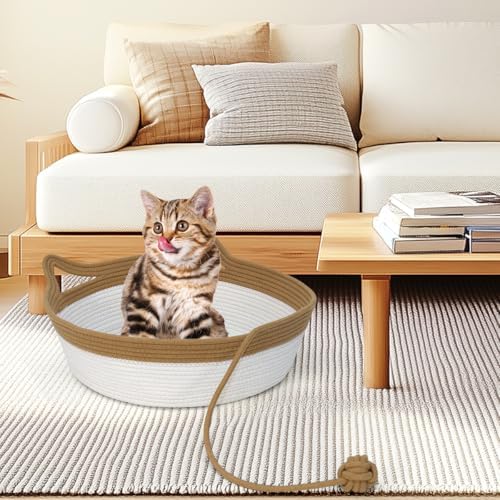 Cat Bed, Cotton Rope Instinct Basket - Image 6