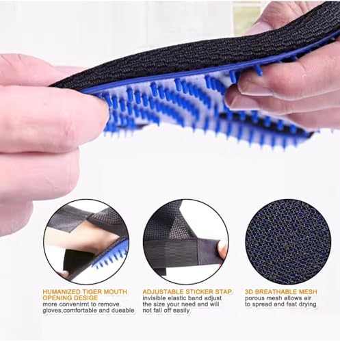 Pet Grooming Glove-Pet Hair Remover Glove- Perfect pet Cleaning Brush Glove- - Image 3
