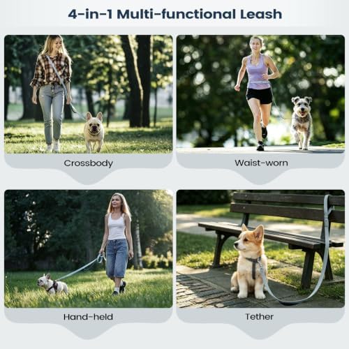 Hands Free Dog Leash, Crossbody Waist Dog Leash, Small Medium Dog Walking - Image 4