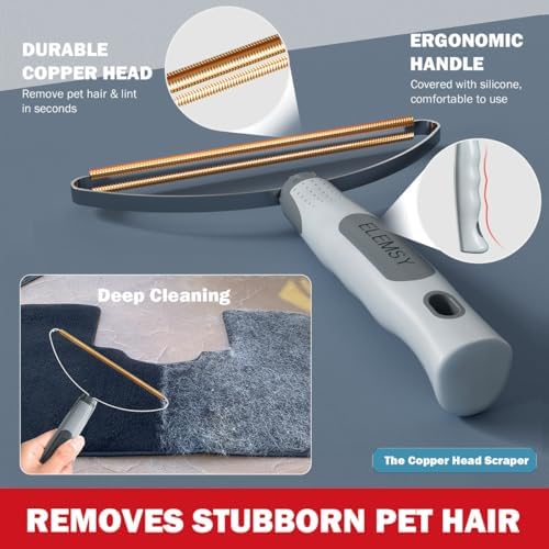 Pet Hair Remover 3-Pack, Reusable Dog & Cat Hair Removal Tools, Lint Shaver - Image 3