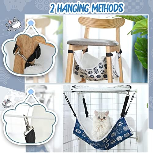 BBTO 3 Pcs Reversible Hanging Hammock Soft Plush - Image 6