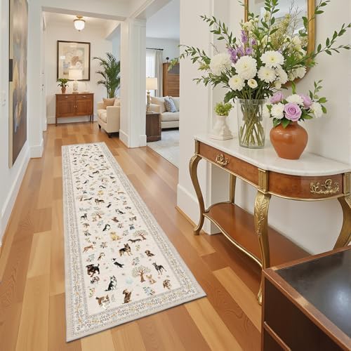 Beige Hallway Runner Rug 2x8 for Bedroom Kitchen - Image 3