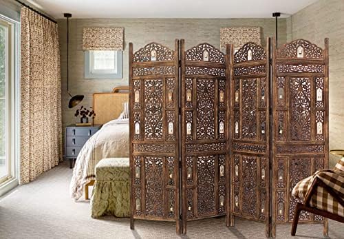 COTTON CRAFT Room Divider Wood Screen - Image 3