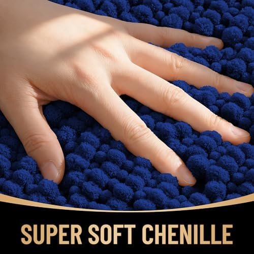 OLANLY Thick Chenille Large Bathroom Rugs 70x46, Absorbent Bath Mat - Image 2