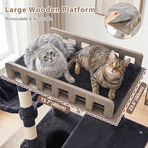 Gitelsnour Cat Tree, Sturdy Cat Tower - Image 2