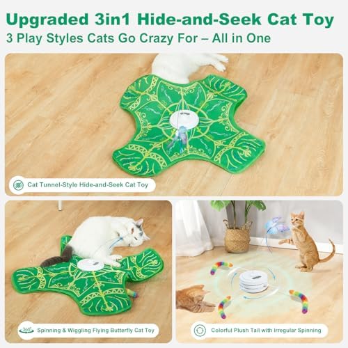 Interactive Cat Toys for Indoor Cats, Automatic Kitten Tunnel Toys - Image 2