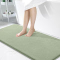 OLANLY Memory Foam Bathroom Runner Rugs 47x24, Long Bath Mats, Sage Green by OLANLY
