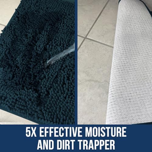 Muddy Mat Chenille Bathroom Rugs Quick Dry Microfiber Mats Non Slip Washable - Image 3