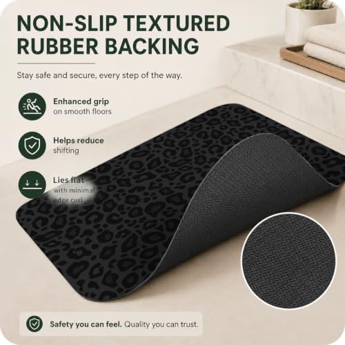 Natural Diatomaceous Earth Bath Mat, Ultra Thin Quick Dry Floor Rug - Image 5