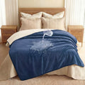 Luciphia Waterproof Pet Blanket, Washable Reversible Sherpa Fleece Throw by luciphia