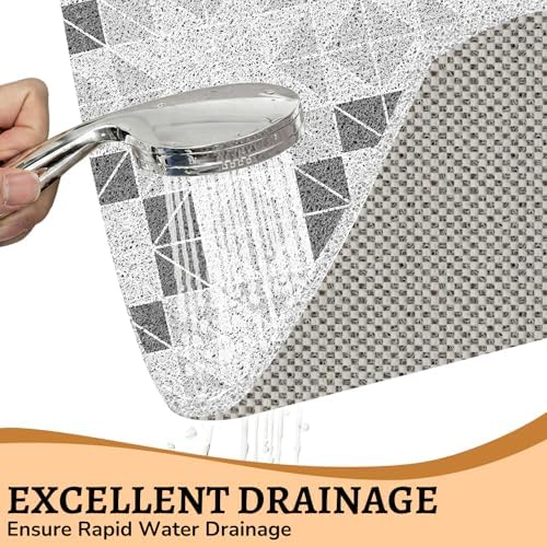 Anti Slip Loofah Shower Mat, Quick Drying Bathtub Mat - Image 2
