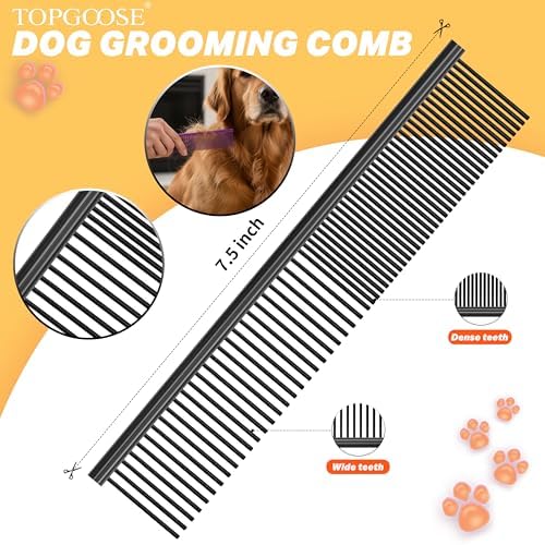 Dog Grooming Scissors Kit, Professional 6 in 1 Pet Scissors Sharp Shears Set - Image 5
