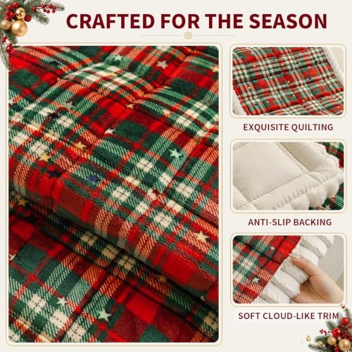 Christmas Couch Cover, Christmas Plush Sofa Cover for Dog Pet 1PC - Image 3