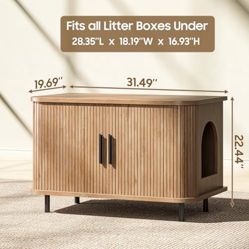 Halitaa Cat Litter Box Enclosurea - Image 2