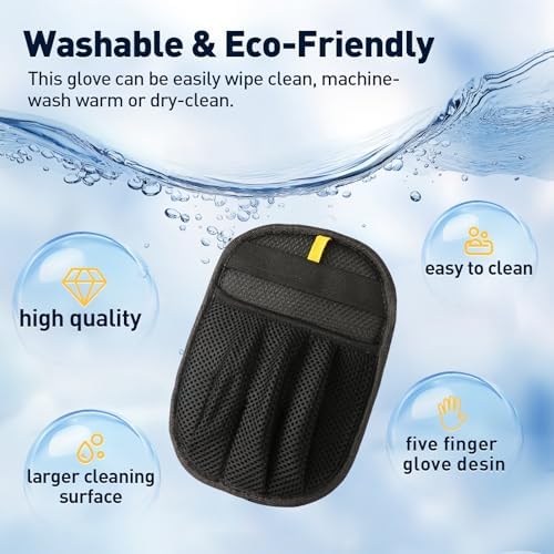 Pet Hair Removal Glove for Cats & Dogs, Five-Finger Electrostatic Pet Hair - Image 6