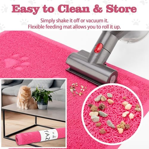 Darkyazi Cat Litter Box Mat for Floor Litter Trapping Mat Non-Slip Backing - Image 6