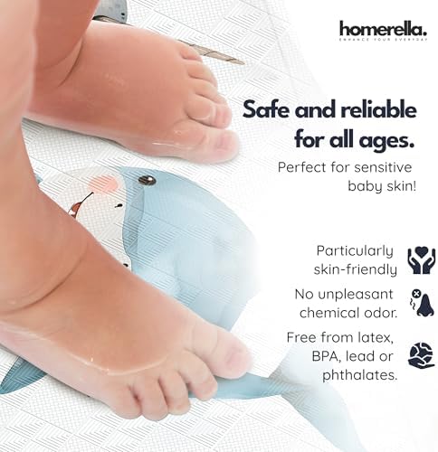 homerella Bathtub Mat Non Slip Kids 40x16 Baby Bath Mat Non Slip Anti Mold - Image 2