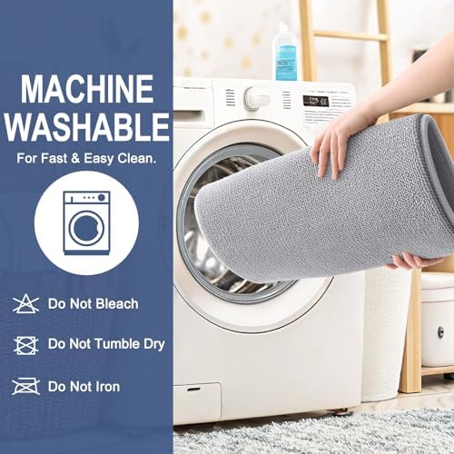 OLANLY Thick Memory Foam Bathroom Rugs 35x24, Soft Absorbent Bath Mat - Image 6