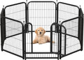 Metal Dog Playpen 32in H 8 Panels Heavy Duty Dog Fence by Petorldog