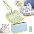 DHXYZZB Cat Litter Scoop with Holder, Metal Cat Litter Scoop Deep Shovel Kitty by DHXYZZBBetterlivingwithpet