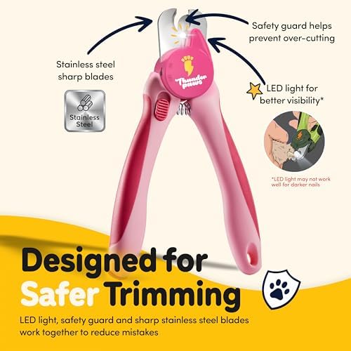LED Dog Nail Clippers with Light, Pet Nail Trimmer - Image 2