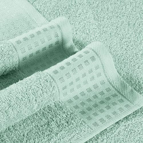 GLAMBURG 100% Cotton 2 Pack Oversized Bath Towel Set 28x55 Inches, Ultra Soft - Image 2