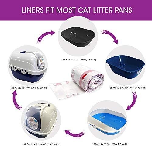 80 Count Fresh Kitty Litter Box Liners Super Thick, Easy Clean Up Jumbo - Image 5