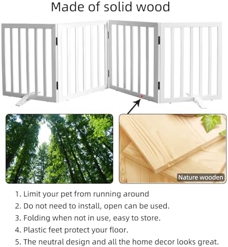 ZJSF Freestanding Indoor Dog Gate - Image 6