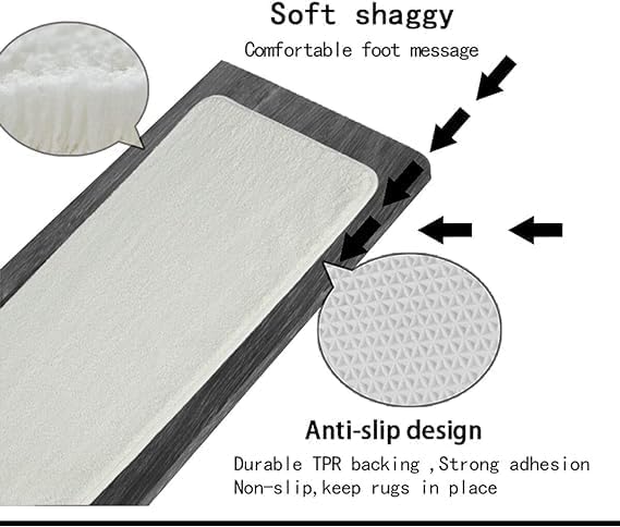 Cool Motorcycle Bath Rug, Pixelated Geometric Grid Shaggy Absorbent Non Slip - Image 6