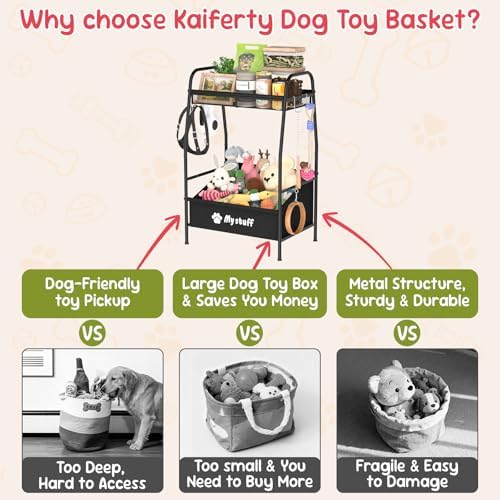 Kaiferty Medium Dog Toy basket, Toy Box - Image 2