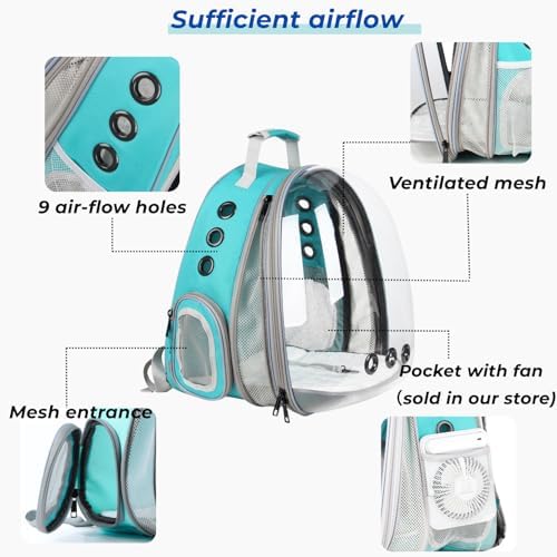 Lollimeow Expandable Bubble Cat Carrier Backpack, Supports up to 16 lbs - Image 2