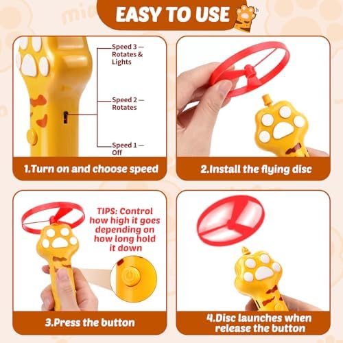BABORUI Cat Toy Disc, Flying Enrichment Toys - Image 3