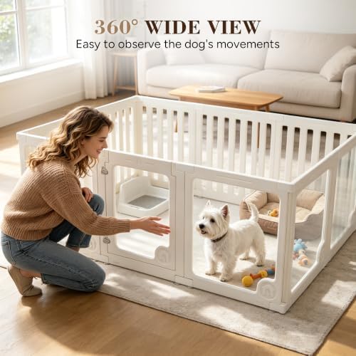 Heeyoo Clear Acrylic Dog Playpen - Image 4