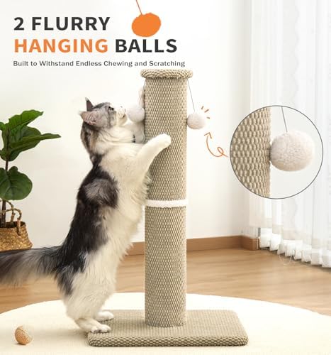 Made4Pets Tall Cat Scratching Post, Carpet Scratcher - Image 7