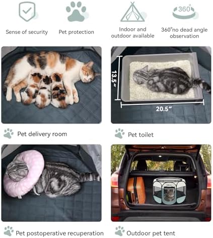 Siedihit Dog Pet Playpen Tent Crate Cage - Image 3