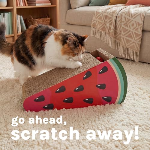 Kitty City Watermelon Slice Corrugate Cat Scratcher - Image 2