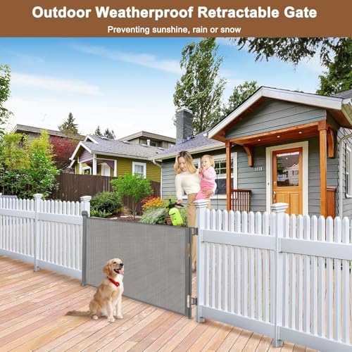 Weatherproof Outdoor Retractable Dog Gates - Image 2
