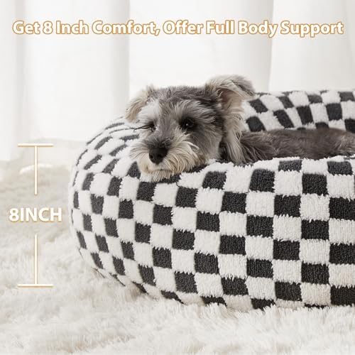 BFPETHOME Small Washable Cozy Donut Dog Beds - Image 3