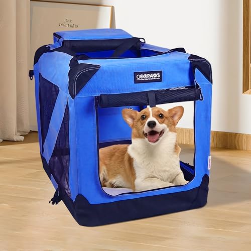 JESPET 3 Door Soft Dog Crates Kennel, Collapsible Travel Pet Carrier - Image 5