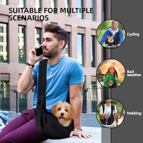 ARZQUT Dog and Cats Carrier Sling, Small Pet Carrier - Image 2