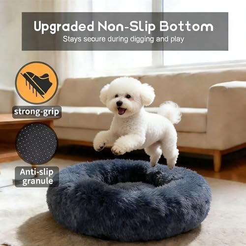 Comfort Donut Dog Bed for Small Dogs, Cat Bed & Pet Bed for Indoor Use - Image 2