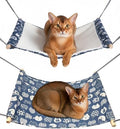 Fantasreen Reversible Cat Hanging Hammock 2-Pack Adjustable Straps by Fantasreen