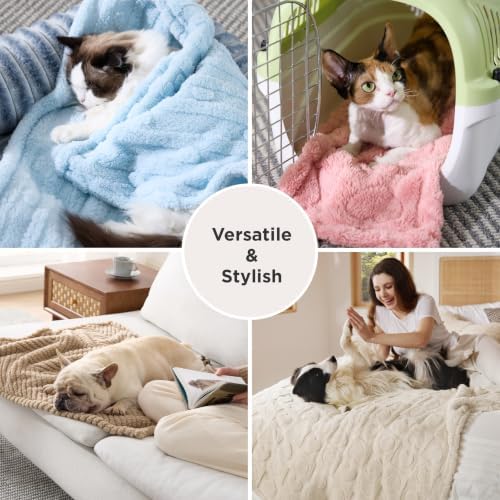 Bedsure Dog Blanket for Small Dogs Puppy and Cats, Soft Fleece, 25x35 inch - Image 4