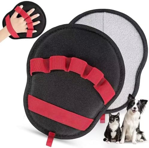 Pet Hair Remover Glove for Dogs & Cats – Reusable Lint and Fur Cleaning Mitt by ALHROEUO
