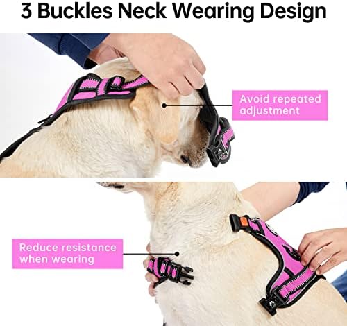 IVY&LANE No Pull Dog Harness for Medium Dogs, Reflective Dog Vest Harness - Image 3