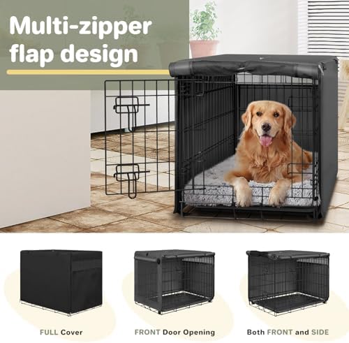 Seiyierr Dog Crate Cover, 36 Inch Pet Kennel Cover Universal Fit - Image 6