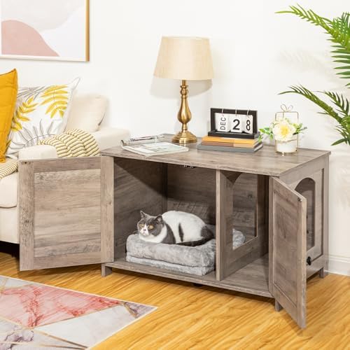 HOOBRO Litter Box Enclosure, Cat Litter Box Furniture - Image 5