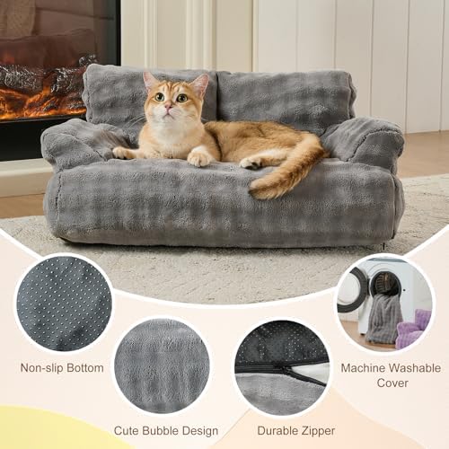 Cat Couch Bed, Cute Pet Sofa for Indoor Cats - Image 3