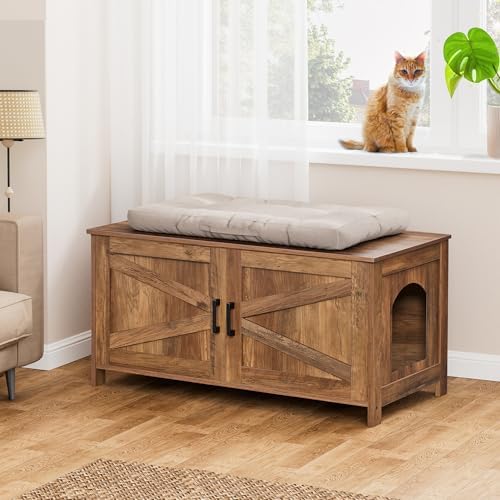 Homhedy 39.4" L Cat Litter Box Enclosure - Image 6